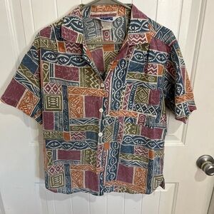 Colorful Geometric Men's Casual Shirt